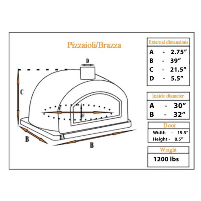 Authentic Pizza Ovens Pizzaioli Stone Pizza Oven Wayfair